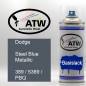 Preview: Dodge, Steel Blue Metallic, 389 / 5389 / PBQ: 400ml Sprühdose, von ATW Autoteile West.